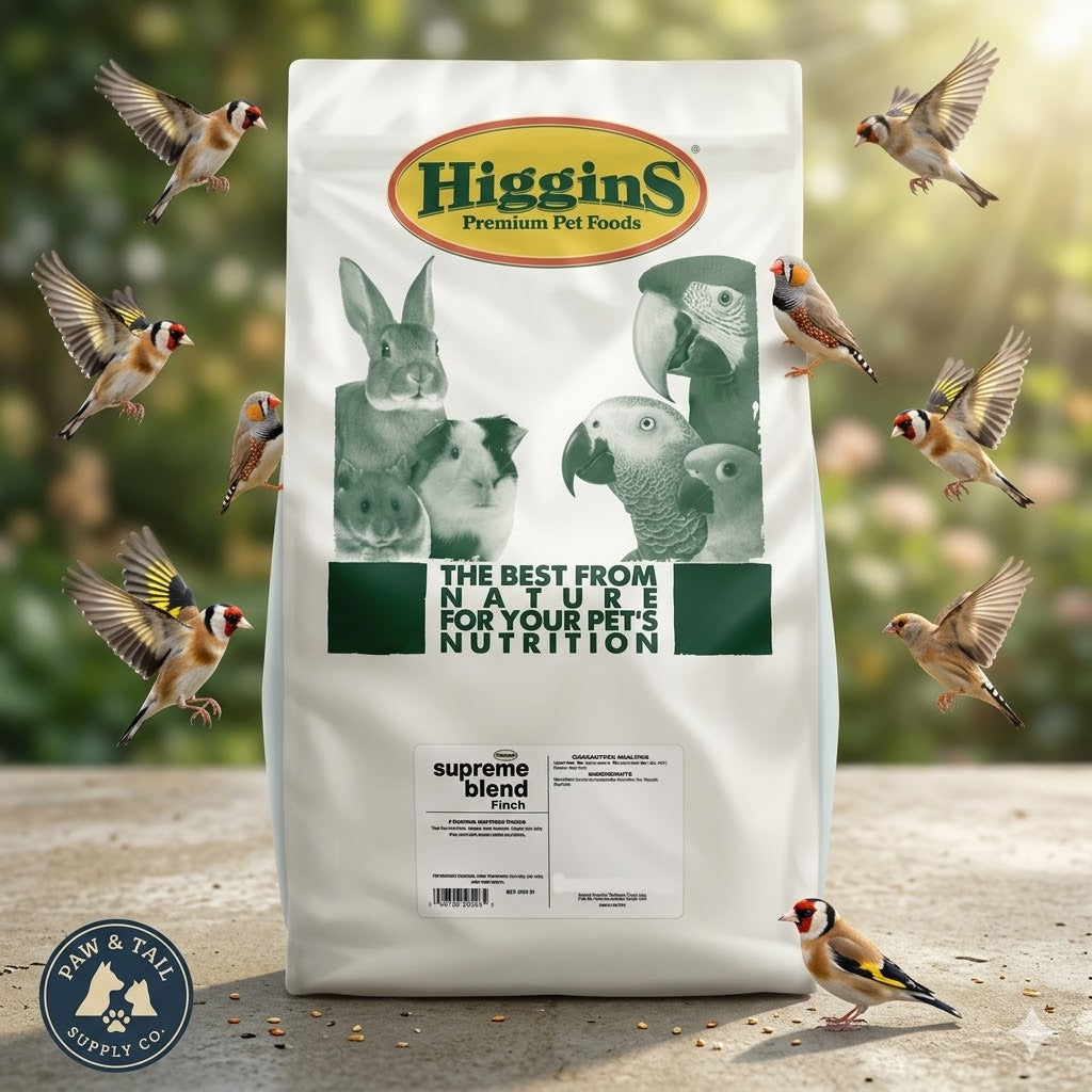 Higgins Supreme Finch Food 50 lbs. Natural Seed Blend for Healthy Birds