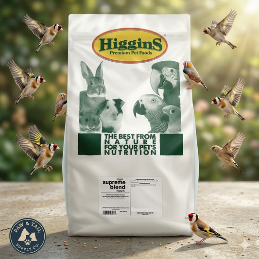 Higgins Supreme Finch Food 50 lbs. Natural Seed Blend for Healthy Birds