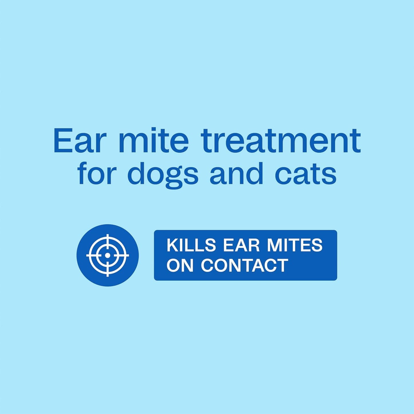 Adams Ear Mite Treatment for Dogs & Cats 0.5oz Kills Mites Fast Soothes Pet Ear 2PCK
