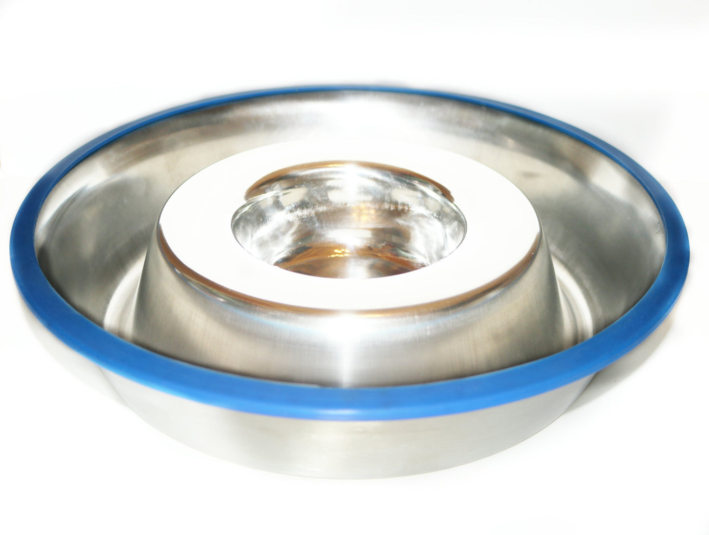 Mr. Peanut's Slow Feed Anti-Bloat Dog Bowl with Bonded Silicone Base