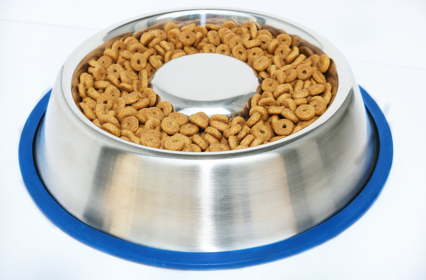 Mr. Peanut's Slow Feed Anti-Bloat Dog Bowl with Bonded Silicone Base